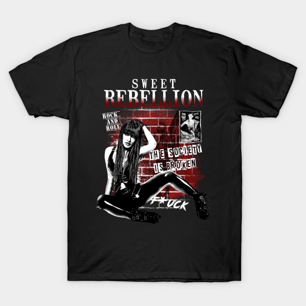 Sweet Rebellion T-Shirt by Dark Planet Tees